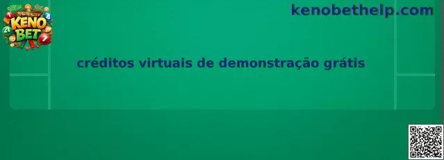 Créditos virtuais de demonstração grátis en Keno Live