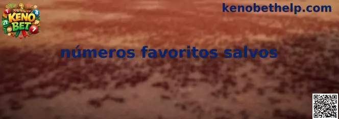 Números favoritos salvos en Keno Mobile