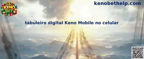Tabuleiro digital Keno Mobile no celular